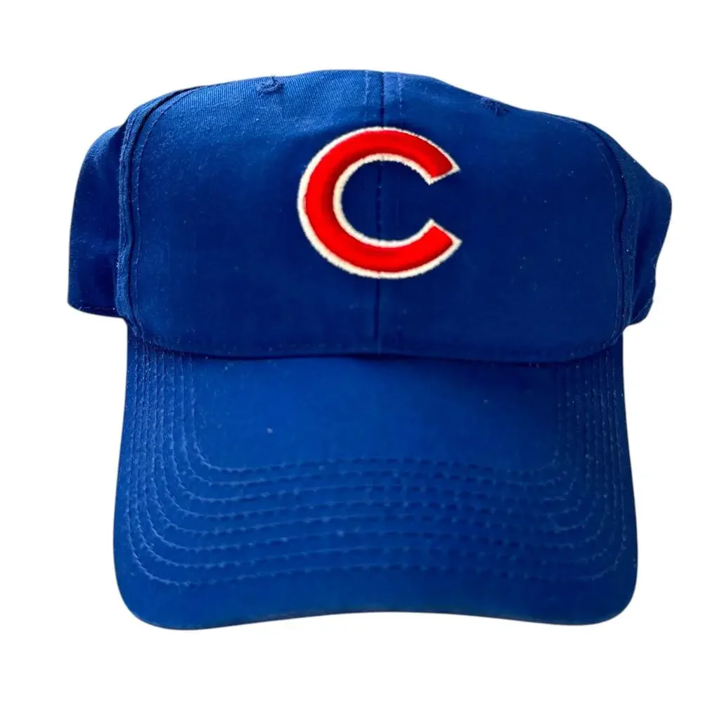 Chicago Cubs Blue Classic Baseball Cap Youth Embroidered Logo Red Adjustable